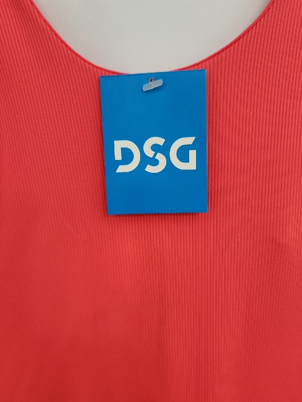 DSG Coral Tank Romper With Bra & Shorts Liner. Ribbed Top Flowy Bottom Girl's L - Picture 2 of 7
